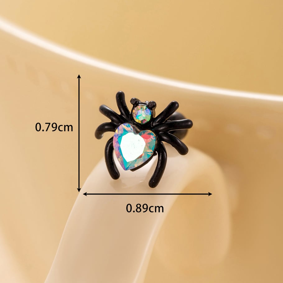 1 Pair Simple Series Classic Animal Titanium Steel No Plating Material Zircon Women Stud Earrings Picture5
