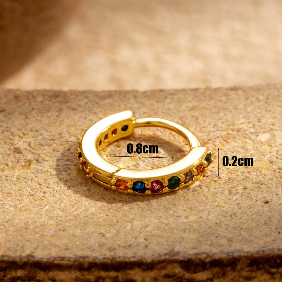1 Pair Simple Series Classic Geometric Copper No Plating Material Zircon Women Stud Earrings Picture6