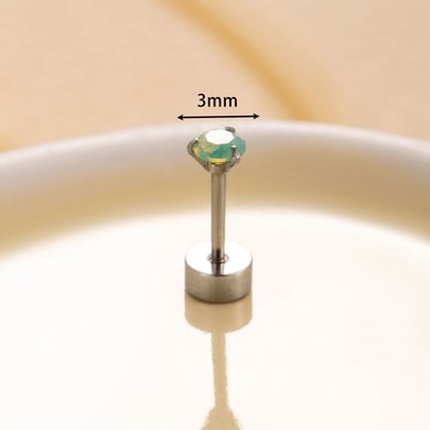 1 Pair Simple Series Simple Geometric Titanium Steel No Plating Material Zircon Women Stud Earrings h5 Picture8