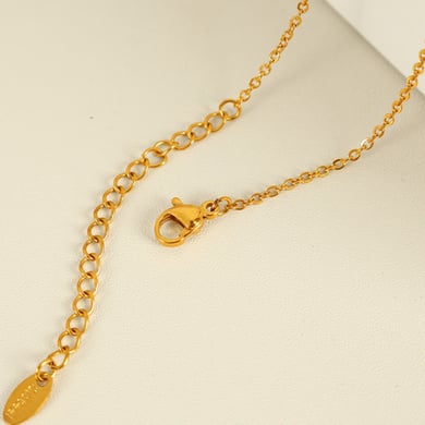 1 Piece Simple Series Simple Geometric Stainless Steel 18K Gold Plated Zircon Women Pendant Necklaces h5 Picture5