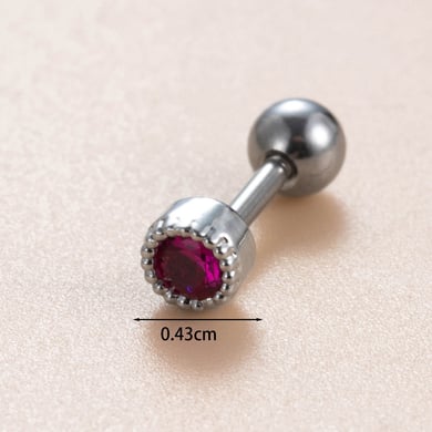 1 Paar einfache Serie klassische geometrische Kupfer keine Beschichtung Material Zirkon Frauen Ohrstecker h5 Bild5
