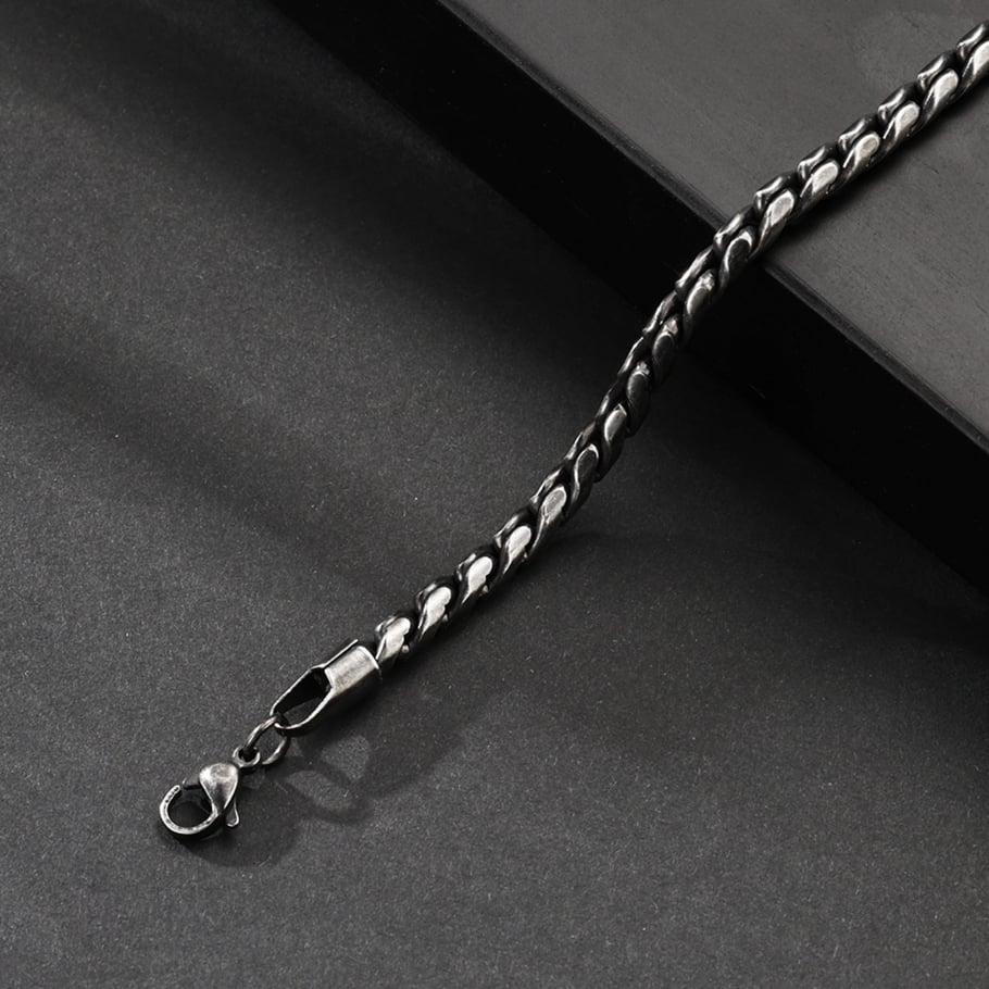 1 Paar Herrenarmbänder aus Edelstahl der Simple Series Classic Twist Bild4