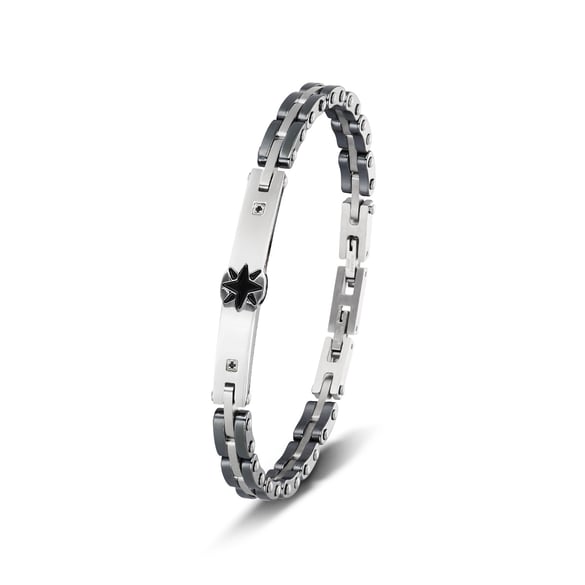 1 Pair Simple Series Simple Geometric Stainless Steel Men's Bracelets