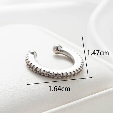 1 Pair Simple Series Simple Heart Copper No Plating Material Zircon Women Stud Earrings h5 Picture3