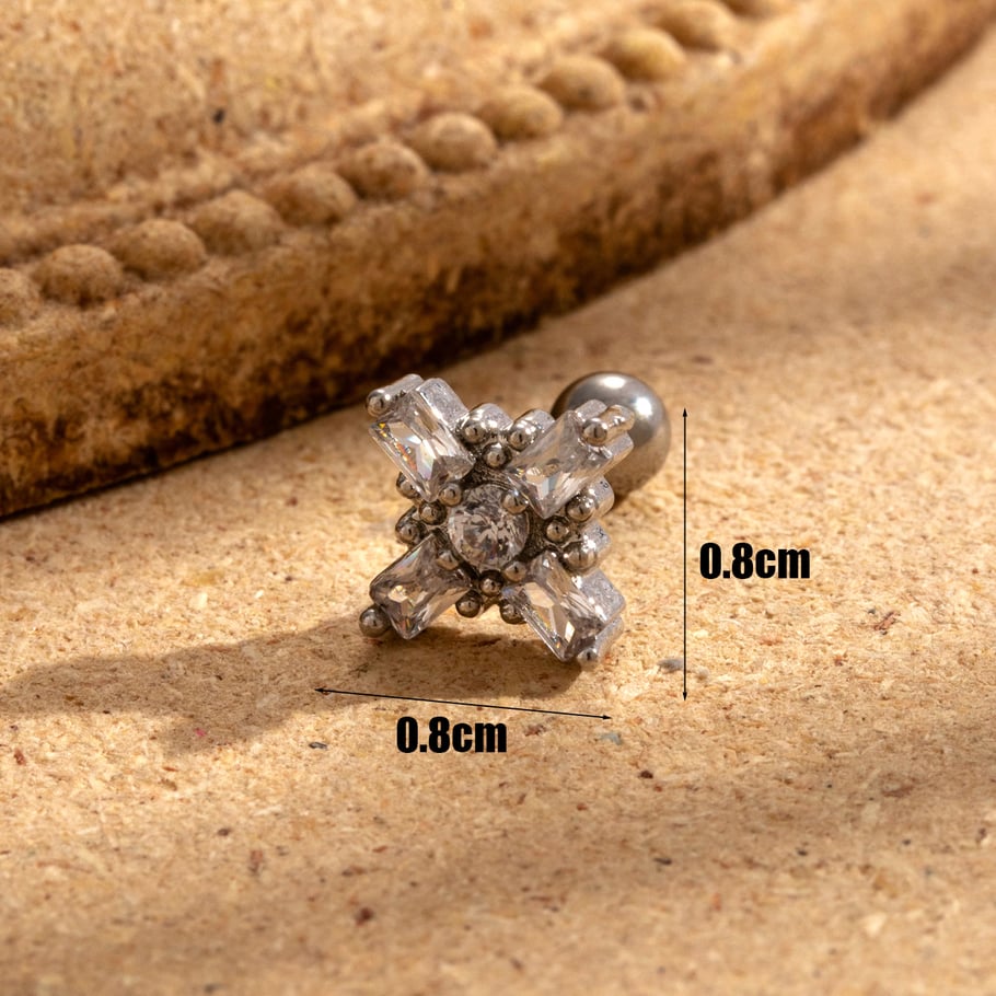 1 Pair Simple Series Classic Heart Copper No Plating Material Zircon Women Stud Earrings Picture6