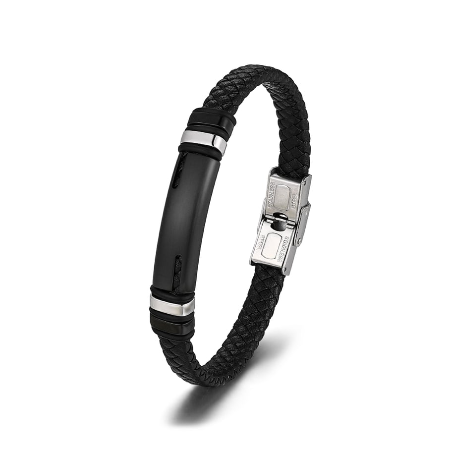 1 Paar Simple Series Einfache geometrische Lederarmbänder für Herren Bild3