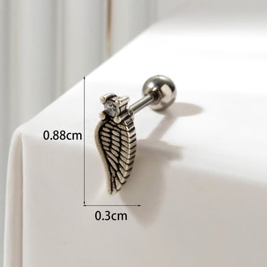 1 Pair Simple Series Classic Animal Titanium Steel No Plating Material Zircon Women Stud Earrings h5 Picture6