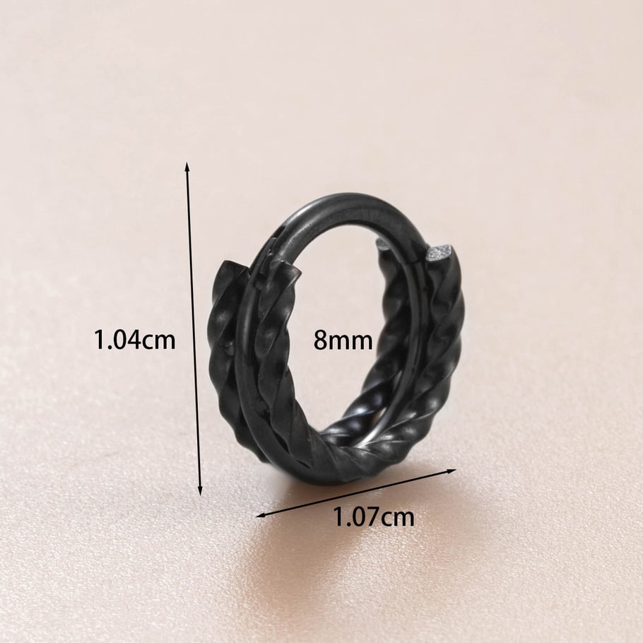 1 Paar Simple Series Klassische Herz Titan Stahl Kein Beschichtungsmaterial Zirkon Damen Ohrstecker Bild3