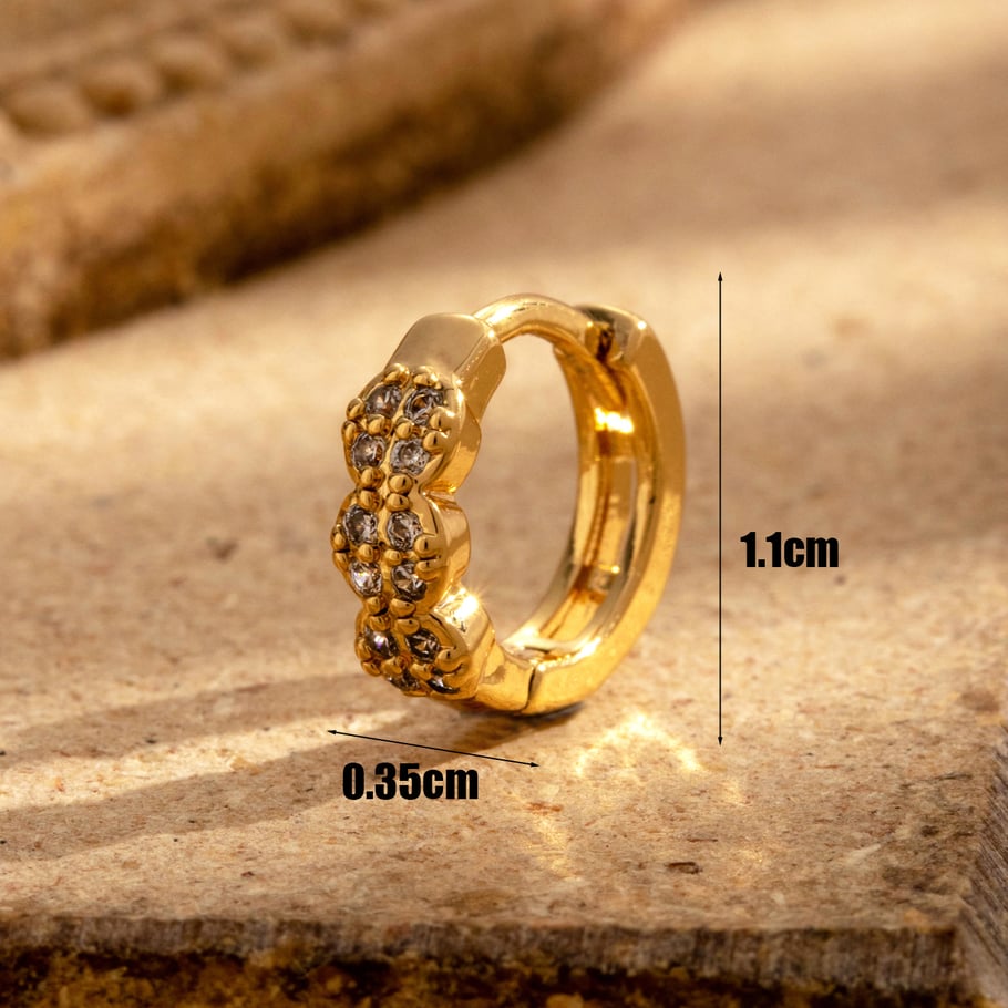 1 Pair Simple Series Simple Geometric Copper No Plating Material Zircon Women Stud Earrings Picture5