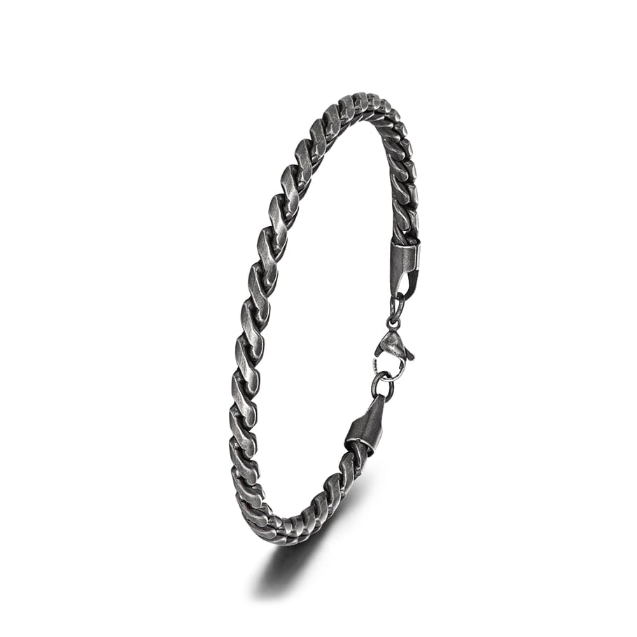 1 Paar Herrenarmbänder aus Edelstahl der Simple Series Classic Twist Bild3