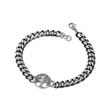 1 Paar einfache Serie Casual Plant Edelstahl Herrenarmbänder h5 Bild2