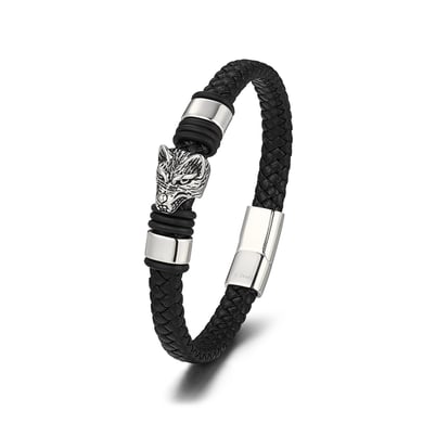 1 Paar Retro-Armbänder aus Tierleder der Simple Series für Herren h5 Bild2