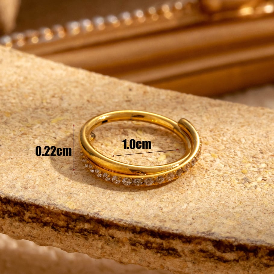 1 Pair Simple Series Classic Geometric Titanium Steel No Plating Material Zircon Women Hoop Earrings Picture5