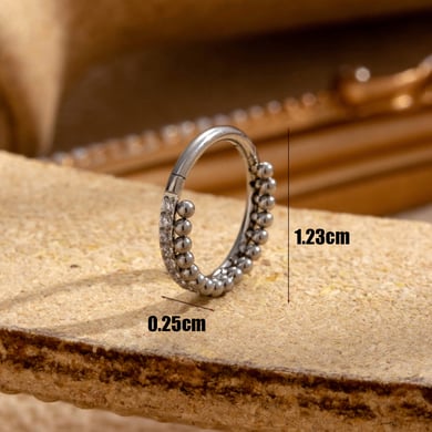 1 Pair Simple Series Simple Geometric Titanium Steel No Plating Material Zircon Women Stud Earrings h5 Picture5