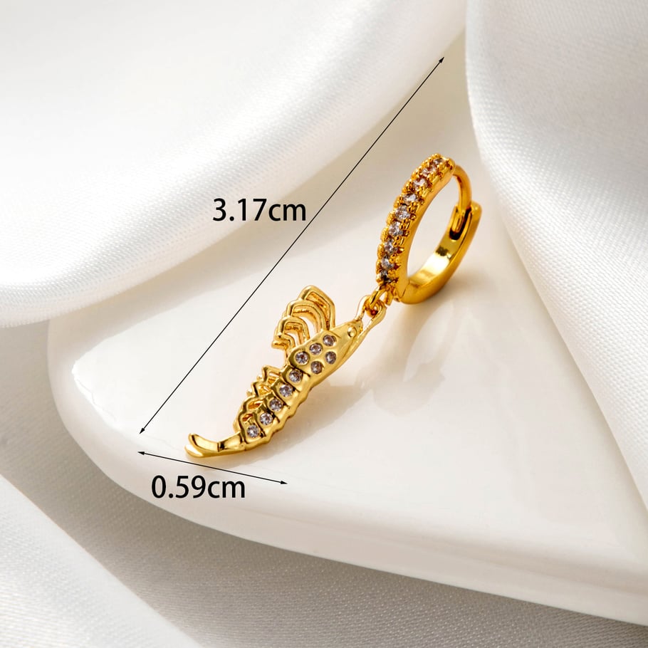 1 Paar Simple Series Klassisches Kreuz Kupfer Kein Beschichtungsmaterial Zirkon Damen Ohrstecker Bild4