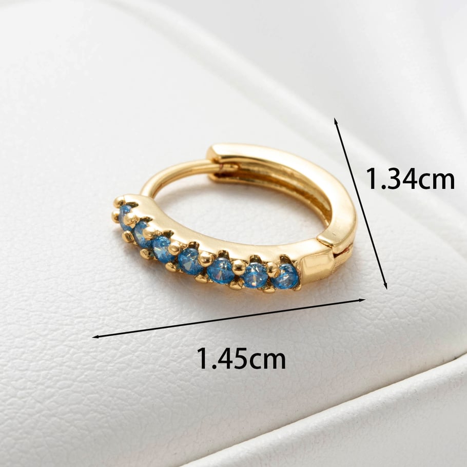 1 Paar Simple Series Simple Heart Kupfer Kein Beschichtungsmaterial Zirkon Damen Ohrstecker Bild4