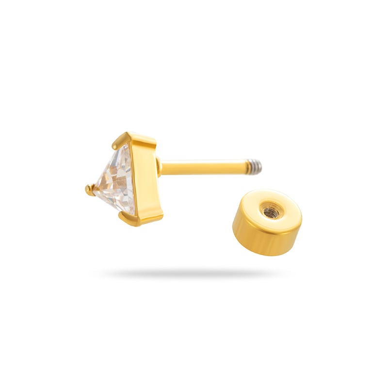 1 Pair Simple Series Classic Geometric Titanium Steel No Plating Material Zircon Women Stud Earrings Picture11