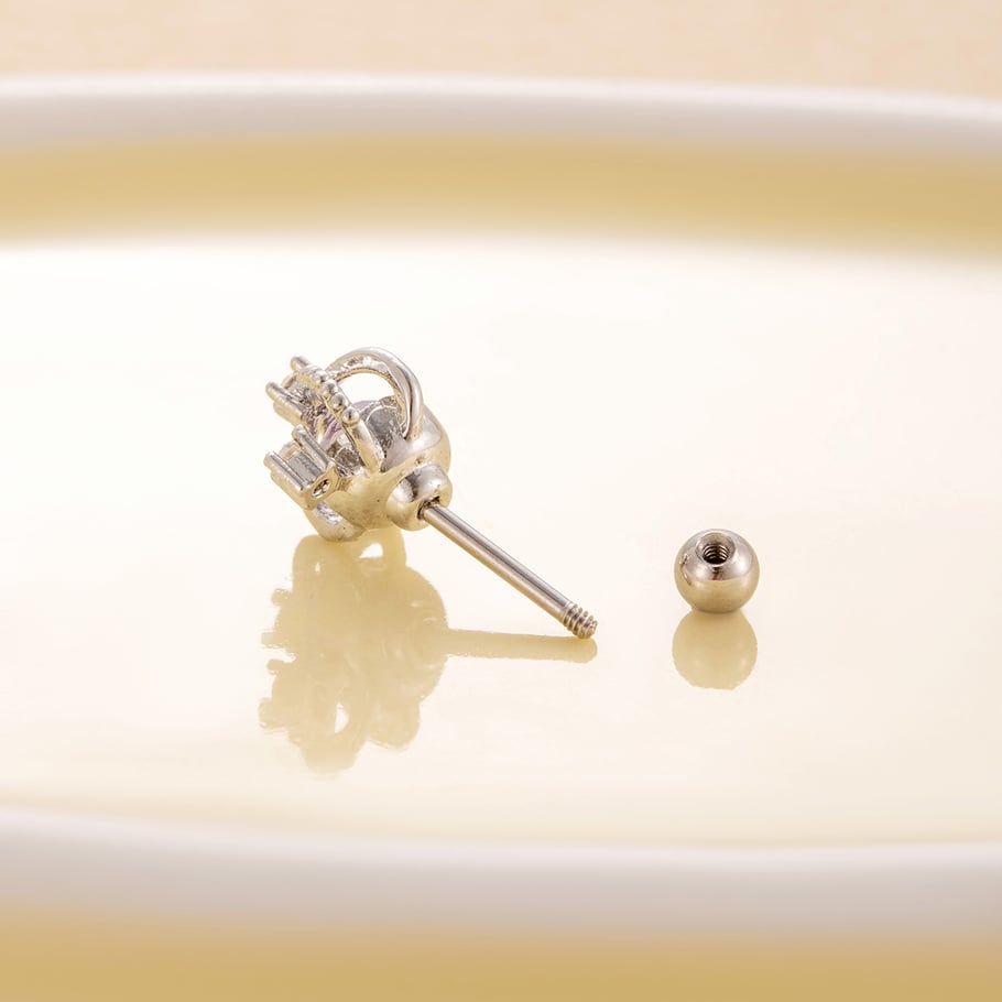 1 Pair Simple Series Classic Geometric Titanium Steel No Plating Material Zircon Women Stud Earrings Picture8