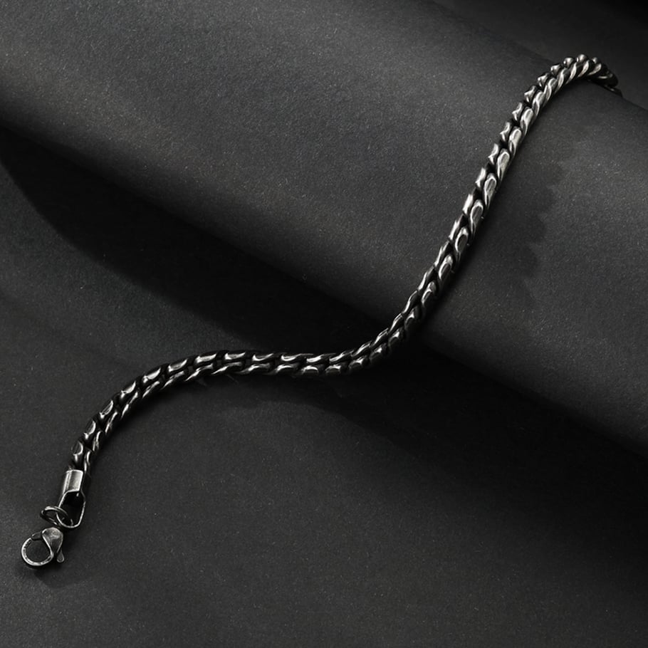 1 Paar Herrenarmbänder aus Edelstahl der Simple Series Classic Twist Bild5