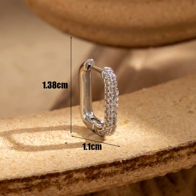 1 Paar Simple Series Klassische Tierkupfer ohne Beschichtungsmaterial Zirkon Damen Ohrstecker h5 Bild4