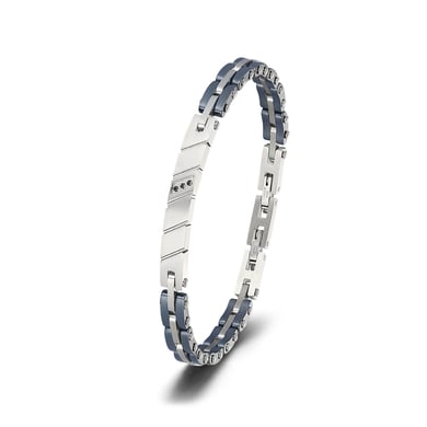 1 Paar einfache geometrische Edelstahl-Herrenarmbänder der Simple-Serie h5 Bild3