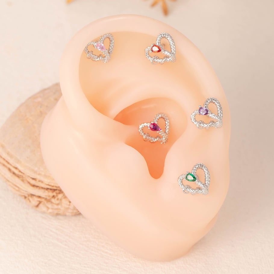 1 Pair Simple Series Classic Animal Titanium Steel No Plating Material Zircon Women Stud Earrings Picture4