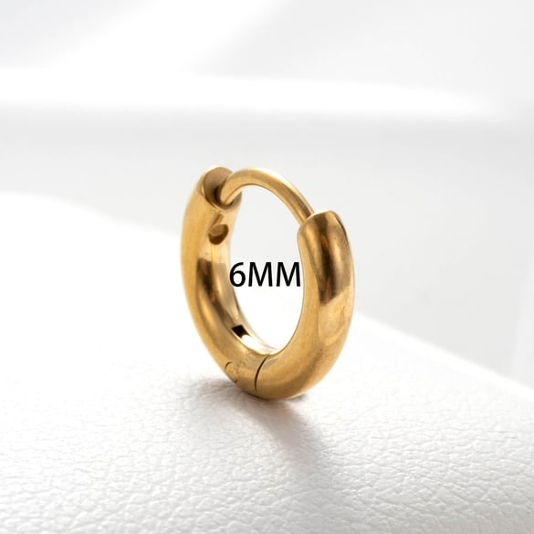 1 par de pendientes de botón para mujer, de acero de titanio, sin chapado, con diseño de flor clásica, serie simple 2