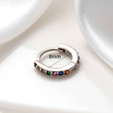 1 Paar einfache Serie einfache geometrische Kupfer keine Beschichtung Material Zirkon Frauen Ohrstecker h5 Bild5