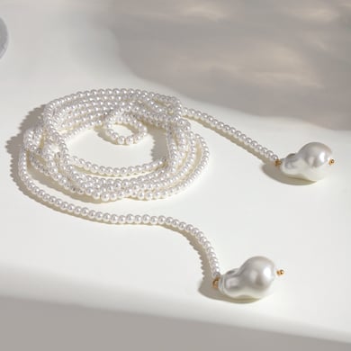 1 Stück Klassische Serie Elegante Perlen Edelstahl 18K vergoldet Damen Layered Halsketten h5 Bild5