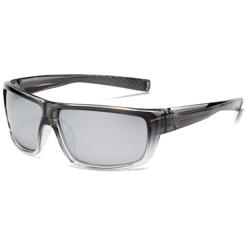 1 Pair Sport Series Daily Geometric Gradient Color Light Resin Unisex Sunglasses Picture6
