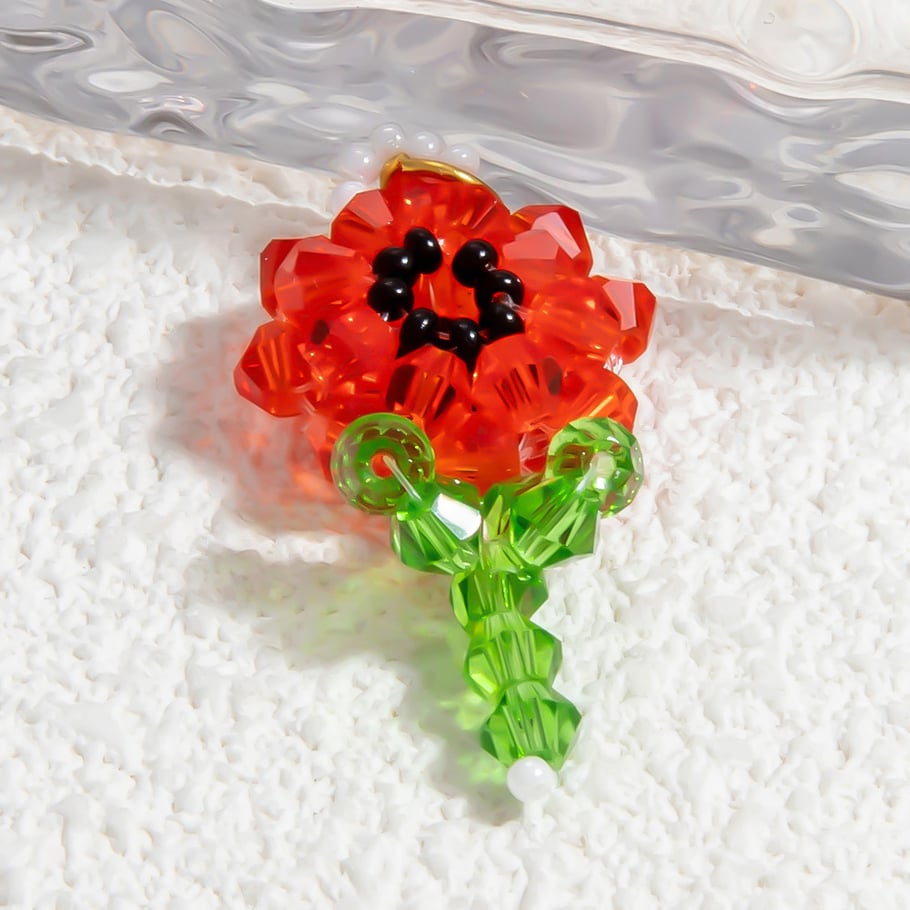 1 Piece Romantic Series Sweet Casual Fruit Glass Woven DIY Women's Pendants Picture8