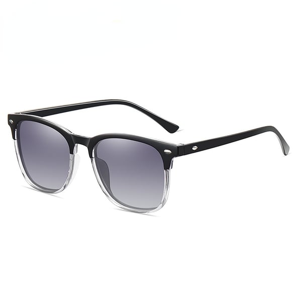 1 Pair Fashionable Series Daily Solid Color Rectangular Resin Women's Polarized Sunglasses 2