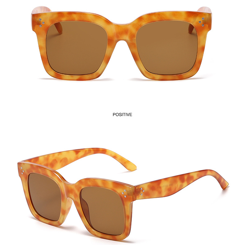 1 Paar Simple Series Alltags-Sonnenbrille aus einfarbigem Kunststoff für Damen Bild8