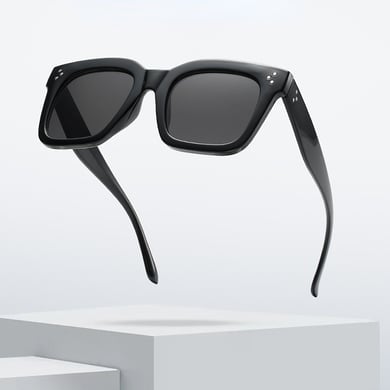 1 Paar Simple Series Alltags-Sonnenbrille aus einfarbigem Kunststoff für Damen h5 Bild5