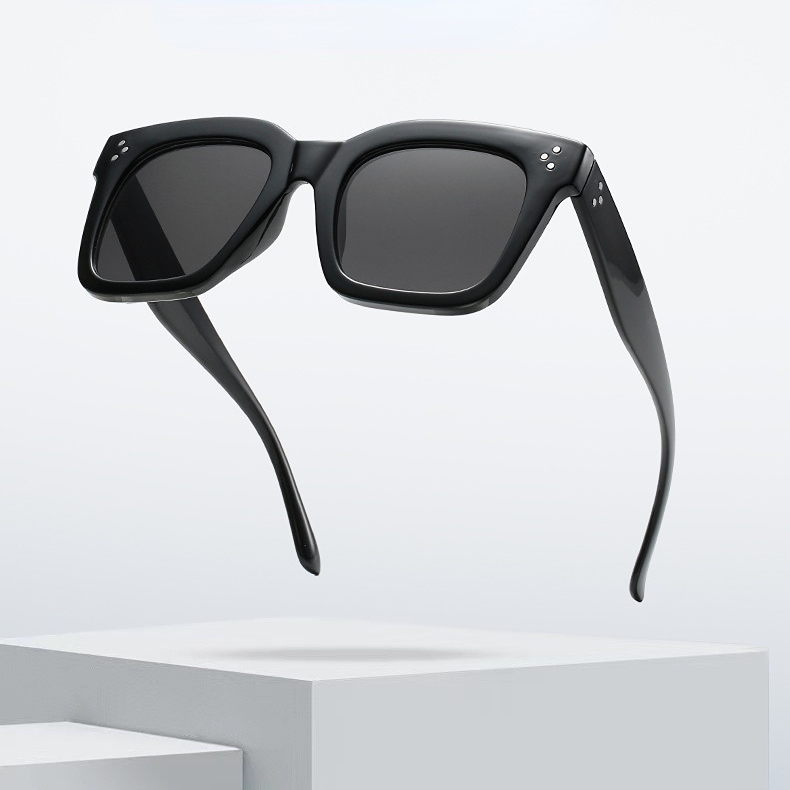 1 Paar Simple Series Alltags-Sonnenbrille aus einfarbigem Kunststoff für Damen Bild5