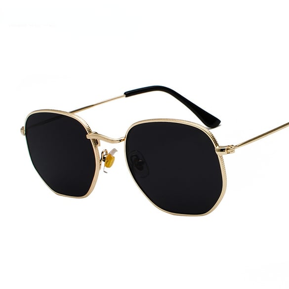 1 paire de lunettes de soleil unisexes CCB décontractées de couleur unie de la série Simple