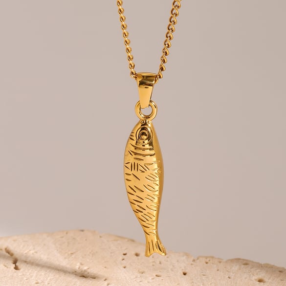 1 Piece Classic Series Europe and America Animal Stainless Steel 18K Gold Plated Women Pendant Necklaces