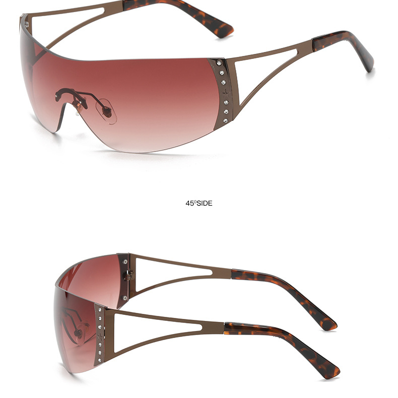 1 pair of fashionable women's sunglasses made of metal material Picture13