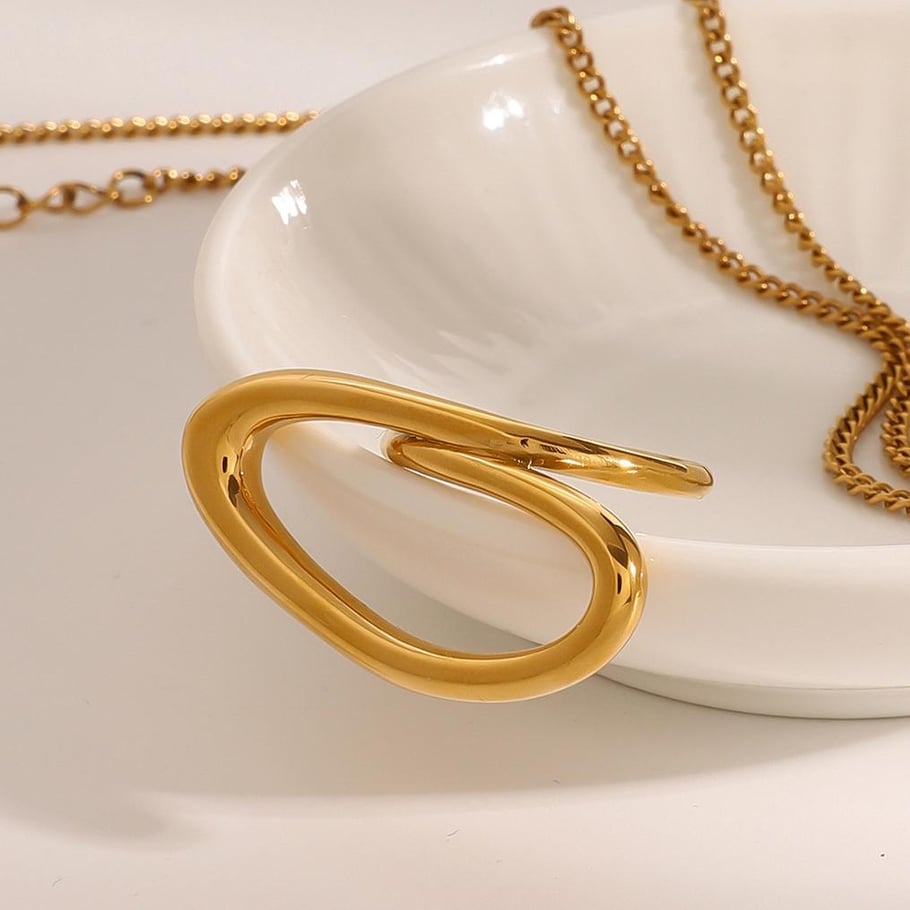1 Pair Simple Series Simple line Stainless Steel 18K Gold Plated Women Single Rings Picture4