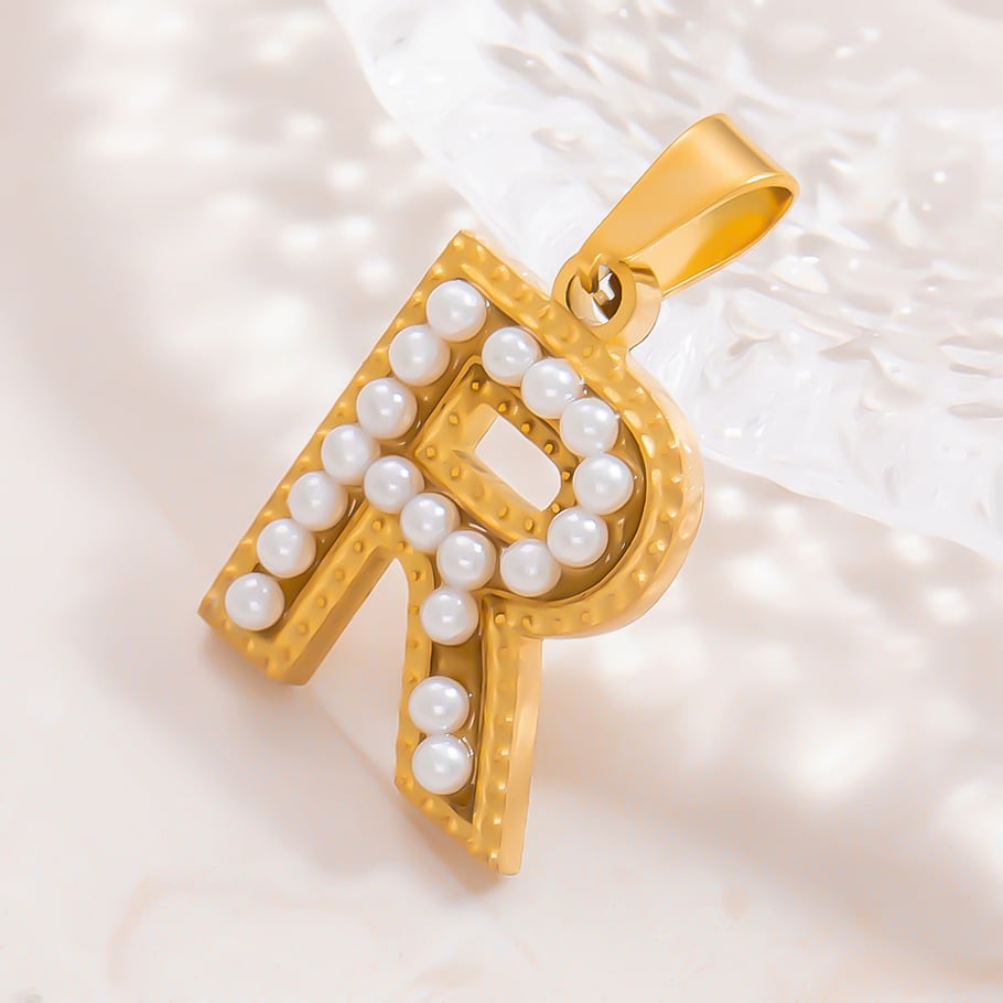 1 Piece Modern Series All-Match Letter Stainless Steel Gold Color DIY Women's Pendants Picture10