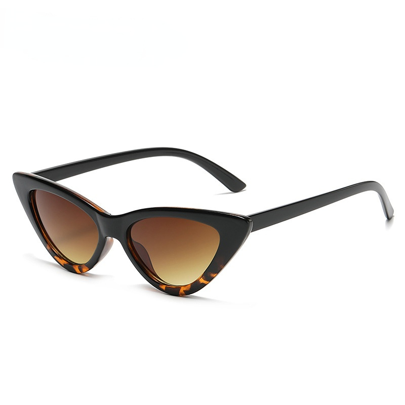 pair of stylish leopard - print color - blocking women's sunglasses Picture4