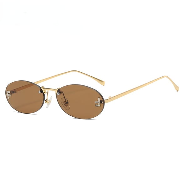 1 Pair Simple Series Daily Solid Color Alloy Women Sunglasses