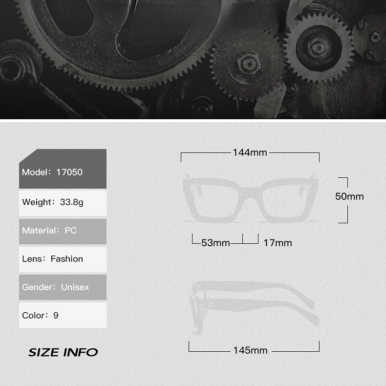 1 Paar Simple Series Daily Patchwork Kunststoff Damen Sonnenbrille Bild13