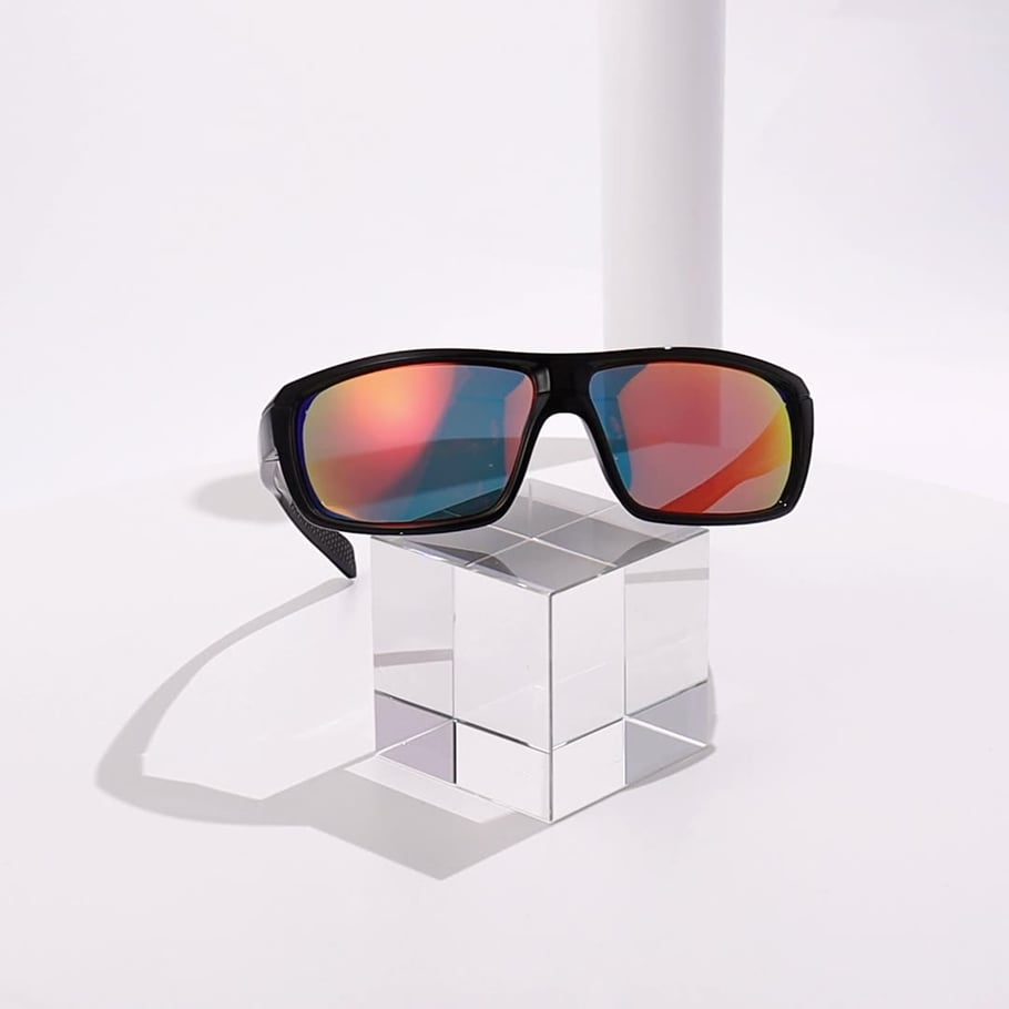 1 Pair Sport Series Daily Geometric Gradient Color Light Resin Unisex Sunglasses Picture10