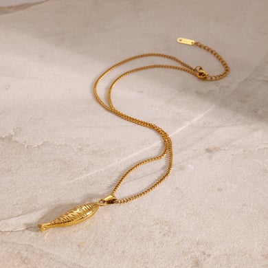 1 Piece Classic Series Europe and America Animal Stainless Steel 18K Gold Plated Women Pendant Necklaces h5 Picture6