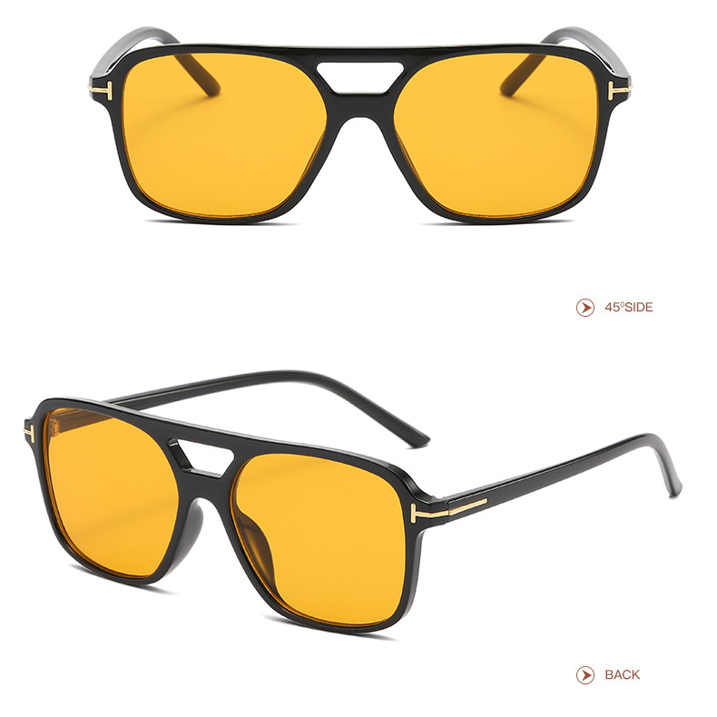 1 Paar Simple Series Alltags-Sonnenbrille aus einfarbigem Kunststoff für Damen Bild8