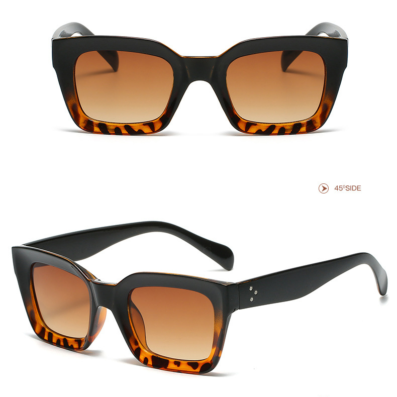 1 Paar Simple Series Daily Patchwork Kunststoff Damen Sonnenbrille Bild6