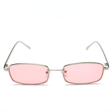 1 pair of fashionable and sweet solid - colored metal - spliced women's sunglasses h5 Picture5