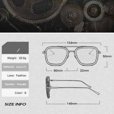 1 Pair Simple Series Daily Solid Color Alloy Women Sunglasses h5 Picture11