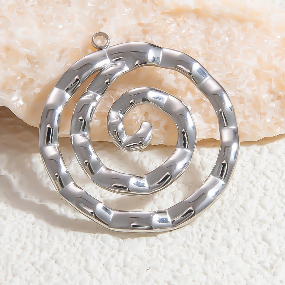 1 paio di pendenti da donna in acciaio inossidabile geometrico retrò della serie classica placcati in oro 18 carati Immagine6